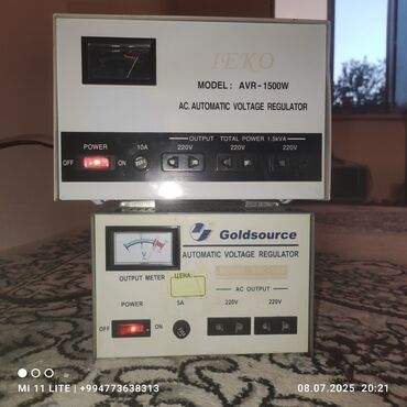 стабилизатор для комби: Yeni, Ev üçün, 1 faza, Gərginliy stabilizatoru, 220 V, Ödənişli çatdırılma, Kredit yoxdur