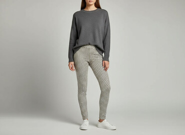 legginsy wyszczuplające plus size: Лосини Елегантні жіночі, розмір S