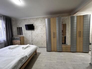 почасовая аренда квартир бишкек: 1 комната, Душевая кабина, Постельное белье, Кондиционер
