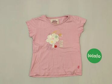 Koszulki: Koszula, 8 lat, wzrost - 128 cm., wzór - Print, kolor - Różowy