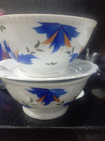 Nahar dəstləri və servizlər: Nahar dəsti, rəng - Qızılı, Şüşə — 5