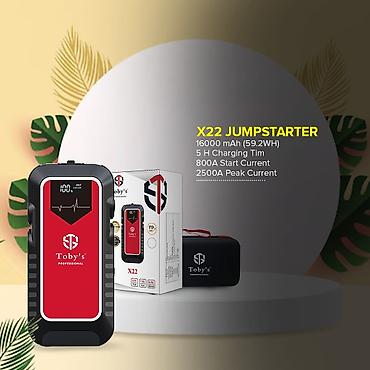 jump starter: Пусковое устройство ёмкостью 16000 мАч и мощностью 59,2 Вт с пиковым — 6