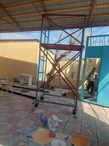 2 ci əl xalca: Təkərli lesa (mobil iş qülləsi) icarəsi - İstifadə sahələri: fasad və — 3