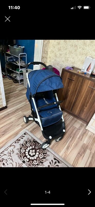 skillmax коляска отзывы: Коляска, цвет - Голубой, Б/у