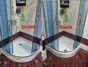 duş: Fiber AKRİL material. Ölçülər:80,90,100. Oval və piramida formalı — 1