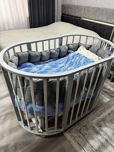 Beşiklər: Real alıcıya endirim olunacaqdır. Matras da hədiyyədir. Oval formalı — 1