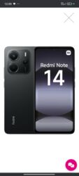 бу ноутбук недорого: Redmi, Redmi Note 14, Жаңы, 256 ГБ