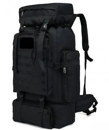 ranac za lov: Taktički ranac 70L - Crni 🎒 Taktički ranac od 70L sa MOLLE sistemom — 1
