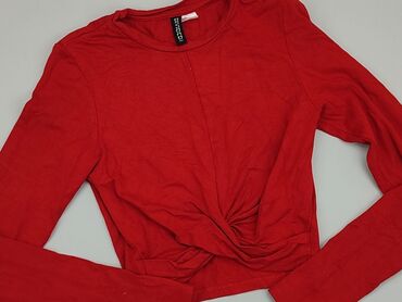 czerwone bluzki wieczorowe: Top H&M, XS, stan - Bardzo dobry