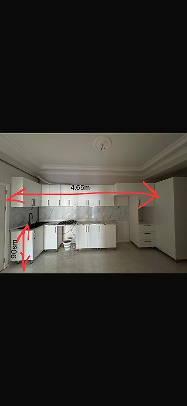 stol stul kuxna: Əla vəziyyətdə mətbəx mebeli satılır. Ölçü 4.65 m, dərinlik 30 sm — 7
