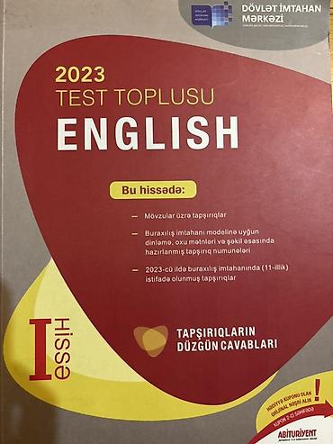 array informatika pdf 2026: İngilis dili Testlər 11-ci sinif, DİM, 1-ci hissə, 2023 il — 1