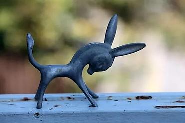Figure: Vintage Walter Bosse Metalna figura Mid Century Modern. Mid-Century — 1