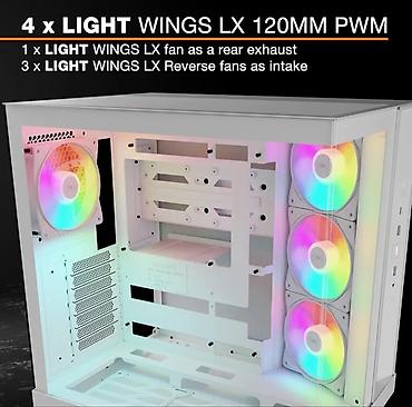ventilyator su ile: 🔥 Be quiet! Light Base 500 LX Black (BGW85) korpusu tam panoramik — 9
