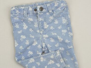 legginsy dla dziewczynki hm: Spodnie jeansowe, So cute, 9-12 m, stan - Bardzo dobry