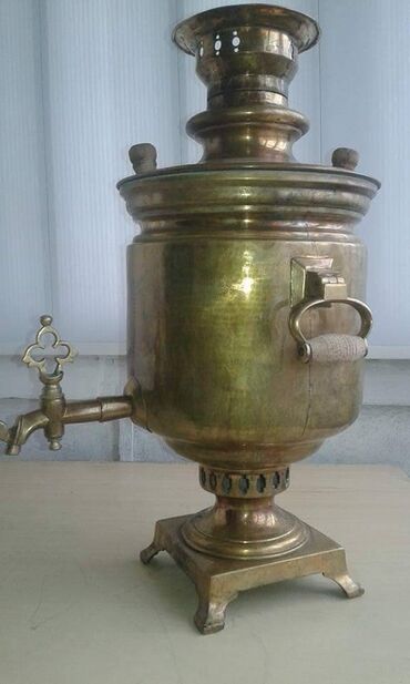 işlənmiş samovar: Б/у Дровяной Самовар, 5 л, Самовывоз, Бесплатная доставка