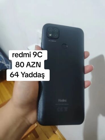 Redmi 9C, 64 ГБ, цвет - Черный, Две SIM карты