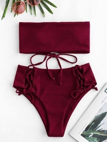 torbe b: 2XL (EU 44), Likra, Jednobojni, bоја - Bordo