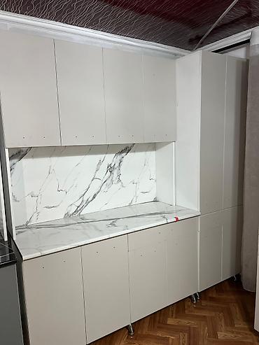 silver kitchen: Кухонный гарнитур, Новый, цвет - Серый, ДСП, Платная доставка — 2