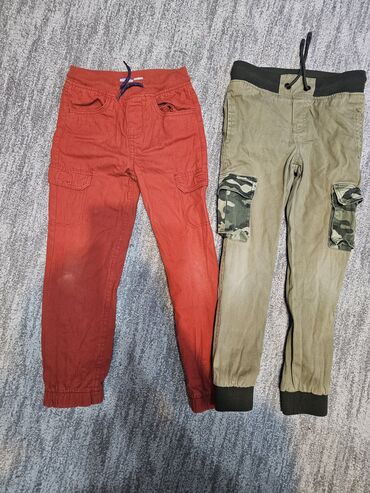 джинсы на девочку: Джинсы и брюки, цвет - Коричневый, Б/у