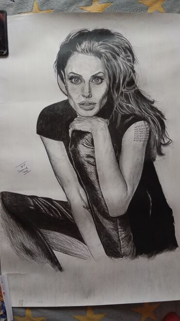 Ostali predmeti za umetnost i kolekcionarstvo: Prodaja crteza,svih dvanaest komada po navedenoj ceni. Angelina samo — 6