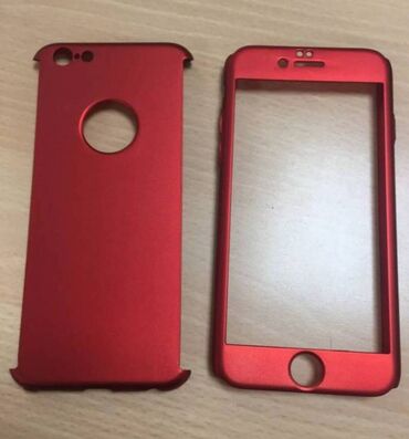 чехол для айфон 6 s: Чехол для iPhone 6/ iPhone 6 S - размер 13.8 х 6.7 см Red (красный)