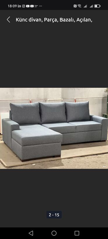 Divanlar: Di̇van-kravat, Yeni, Açılan, Bazalı, Parça, Ödənişli çatdırılma — 19