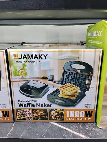 Вафельница JAMAKY JMK2001 - Мощность: 1000 Вт - Формат