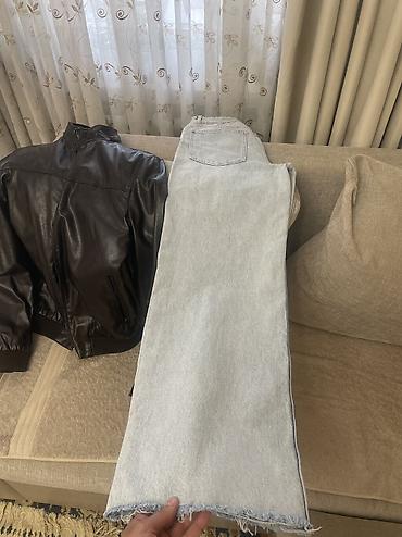 wash: Джинсы, Прямые, Zara, Турция, Высокая талия — 4