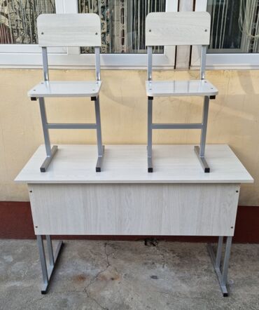 Комплект парт и стульев: Комплект парты и стула, Новый, Самовывоз, цвет - Голубой — 6