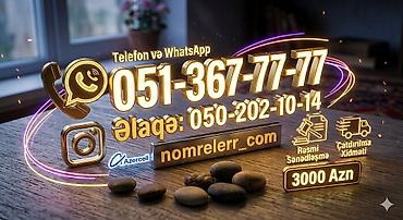 operatör: Eksklüziv mobil nömrə – Azercell Nömrə: 051-367-77-77 Xüsusiyyətlər — 4