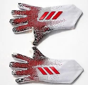 мото ролик: Вратарские перчатки adidas в бело-красно-черном дизайне. Модель — 1