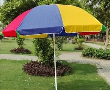 Suncobrani, tende i paviljoni: VESELI SUNCOBRAN 200 CM NOV SARENI SUNCOBRAN ZA PLAZU, BASTU | Cene — 18
