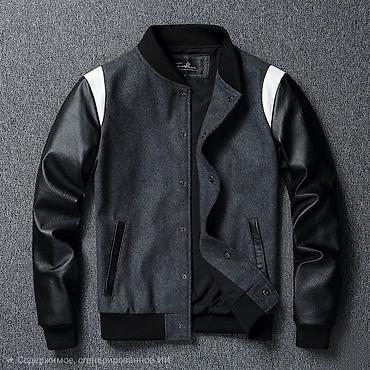 Мужская куртка, 2XL, Новый, цвет - Серый, Платная доставка