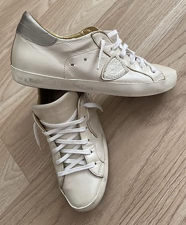 armani: Мужские кроссовки, 40, Armani Exchange, Б/у, цвет - Белый — 1