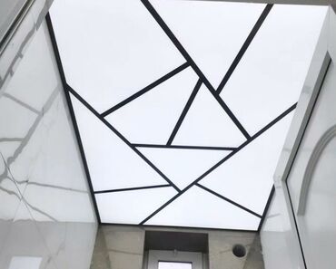 profil üçün pişik şəkilləri: LED işıqlı napinoy/tavanda “lightbox” sistemli dekorativ tavan -