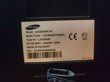 Qazanlar: İşlənmiş Televizor Samsung LCD 32" HD (1366x768), Ünvandan götürmə