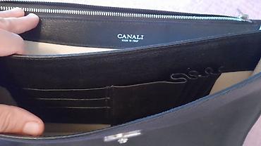 Çantalar: CANALI kişi sənəd çantası – İtaliyada hazırlanıb. - Material — 5
