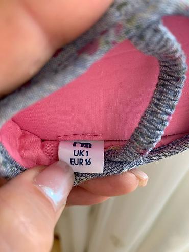 Детская обувь: Цвет - Серый Балетки, Mothercare, Размер: 16, Для девочек — 4