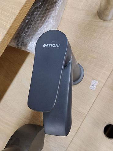 графити: Смеситель для умывальника GATTONI, однорычажный, матовый графит. - — 2