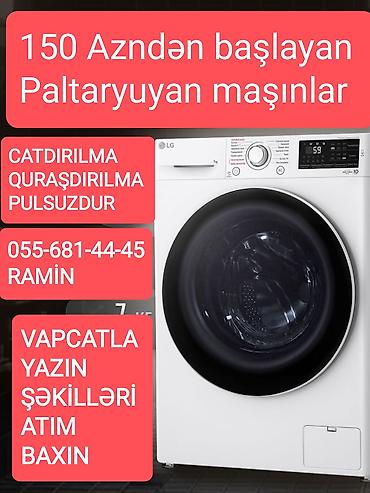 Paltaryuyan maşınlar – 150 AZN-dən başlayan modellər Xüsusiyyətlər: -
