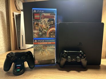 marvel avengers: PlayStation 4 Slim 💾Yaddaş: 1TB 🔬Vəziyyəti: Yaxşı 🎮2 Joystick tam