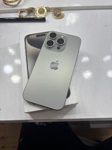 Apple iPhone: IPhone 15 Pro, 256 GB, Natural Titanium, Zəmanət, Sənədlərlə