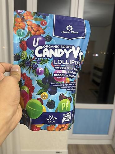 ORGANIC SOUR CANDYVIT LOLLIPOPS — витаминные леденцы Altun Deva
