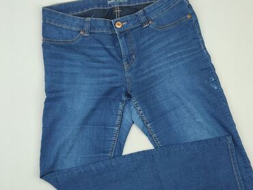 spodnie z wysokim stanem jeans: Jeansy, L, stan - Dobry