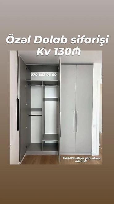 taxta dolab: Yataq otağı üçün, Qarderob, Açılan — 1