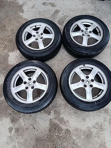 step wgn: Комплект из 4 колес Honda: оригинальные литые диски с шинами. - — 9