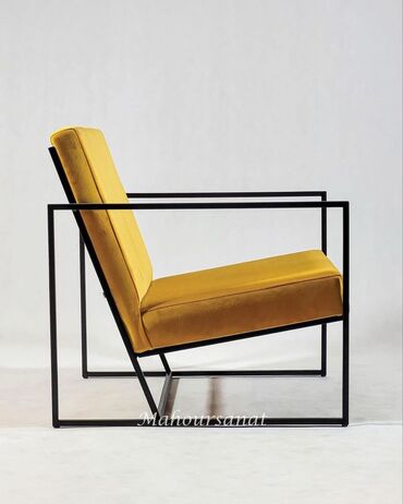 металлический стул для кухни: Кресло в современном минималистичном стиле - Дизайн: геометрический