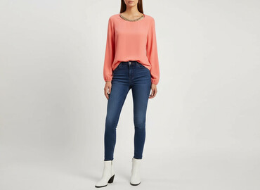 elegancka bluzka damska plus size: Жіноча блуза, розмір S