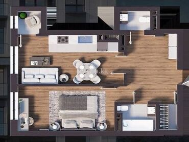 Продажа квартир: 2 комнаты, 61 м², Элитка, 13 этаж, ПСО (под самоотделку)