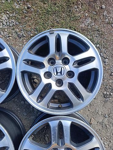 Диски: Литые Диски R 15 Honda, Комплект, отверстий - 5, Б/у — 5